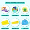 AirMyFun Inflatable Bouncy House for Kids Outdoor,Inflatable Bouncy Castle for Big Kids,Kids Bounce House with Blower for Indoor Party,Kids Slide Jump