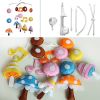 Baby Crib Mobile Colorful Singing Mushroom Handmade Musical Mobile Baby Shower Gift Nursery Decor