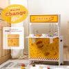 2-IN-1 DIY Wooden Kitchen Playset for Birthday Party and Christmas, Great Gift for Kids 3+