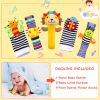 Baby (boys and girls) plush toys for toddlers; wrist rattles; rattles