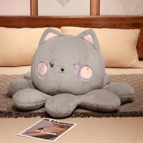 Plush Toy Cartoon Animal Flip Octopus Pillow (Option: Cat-35cm)