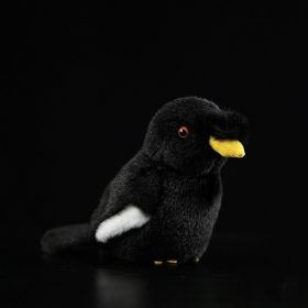 Simulation Black Starling Plush Toy Bag Pendant (Option: Black-13cm High)