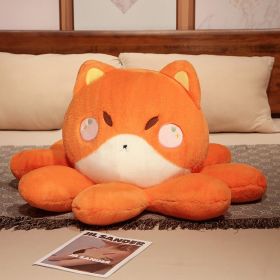 Plush Toy Cartoon Animal Flip Octopus Pillow (Option: Fox-35cm)