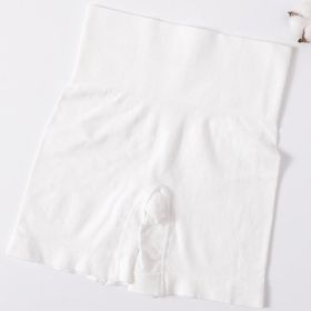 High Waist Sport Shorts Women Hip Push Up Short Safety Short Slim Fitness Homewear Seamless Short Female Tummy Control Underwear (Option: White-L)
