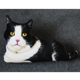 Creative Simulation 3D Cat Pillow Plush Toy (Option: Style 03-50cm)