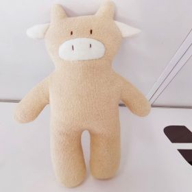 Cute Doll Bear Doll Sleeping Comfort (Option: Khaki Cow-25cm)