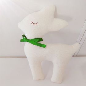 Cute Doll Bear Doll Sleeping Comfort (Option: Milk Wht-25cm)