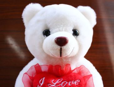 Love Colorful Luminous Bear Recording Hug Plush Toy Doll Birthday Gift (Option: Ordinary Non Luminous Version-22cm)