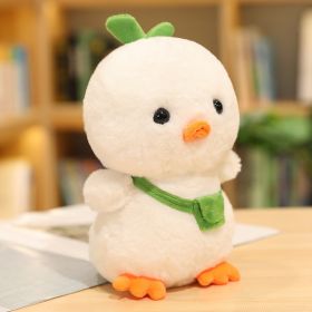 Plush Chicken Toy Child Comfort Sleeping Doll (Option: White-25cm)