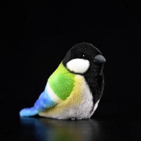 Simulation Big Sparrow Bird Plush Toy Pendant (Option: Titmouse Birds-13cm High)