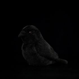 Simulation Crow Plush Toy Bag Pendant (Option: White-13cm High)