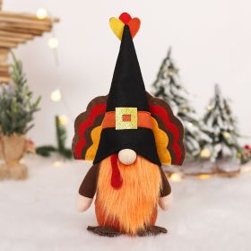 Thanksgiving Turkey Doll Ornaments Faceless Doll Scene Atmosphere Decoration Supplies (Option: Men's Turkey Doll Ornaments)