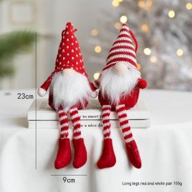 Christmas Plush Fabric Dwarf Rudolf Doll Ornaments (Option: Package C)
