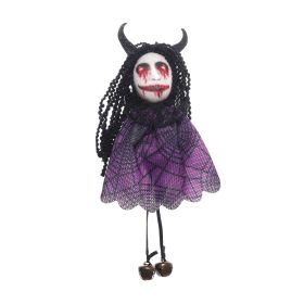 Halloween Decoration Ghost Toy Bar Decoration Pendant (Option: Purple Grimace)