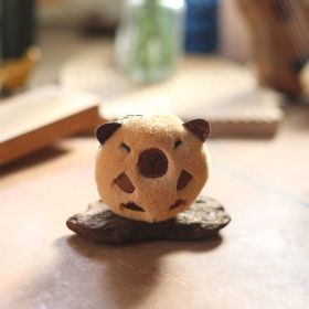 Capybara Head Small Pendant Plush Toy Toy Bag Bag Charm (Option: Capybara Head-10cm)