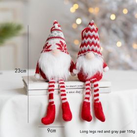 Christmas Plush Fabric Dwarf Rudolf Doll Ornaments (Option: Package D)