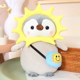 Plush Toy Cute Penguin Transformation Dinosaur Doll (Option: Sun-25cm)