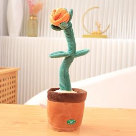 Singing Learning To Speak Twisting Toys (Option: Orange Flower-Rechargeable)