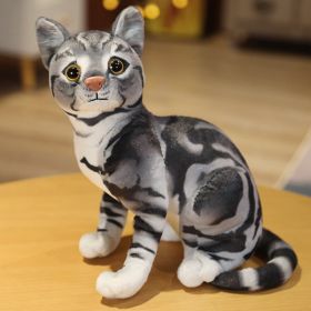 Simulation Cat Doll Plush Toys Long Pillow Children Doll (Option: Station Type A-29cm)