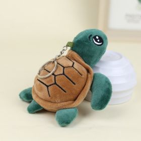 Cute Colorful Turtle Plush Toy Little Turtle Doll Pendant Aquarium Doll (Option: Grass Green-14cm)