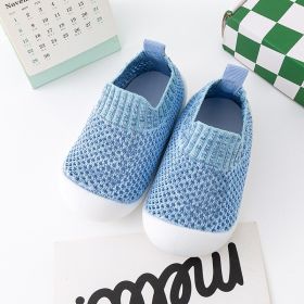 Soft Soled Children's Breathable Mesh Shoes (Option: Blue-15.5cm)