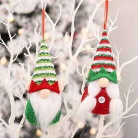 Christmas Decorations Faceless Doll Hanging Pieces (Option: DGJ23 Suit)