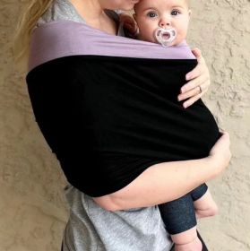 Baby Carrier Mama Bonding Comforte Unisex Multi Purpose Baby Carrier Easy To Wear Infant Sling Wrap (Option: Black-M)