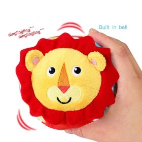 Training Tactile Cloth Ball Toys (Option: Yellow Lion)