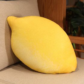 Creative Emulational Fruit Pillow Back Cushionseat Cushion Plush Toy (Option: Lemon)