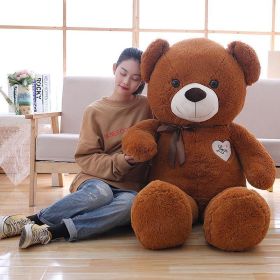 Big Bear Teddy Bear Doll Plush Toys (Option: Dark brown-90cm)