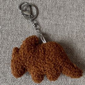 Dinosaur Chicken Nugget Stuffed Toy Pendant Keychain (Option: Triceratops-12cm)