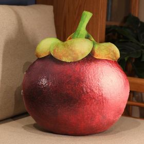 Creative Emulational Fruit Pillow Back Cushionseat Cushion Plush Toy (Option: Mangosteen)