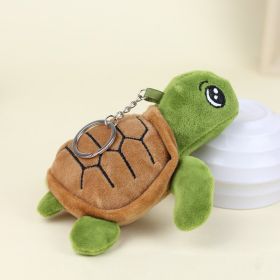 Cute Colorful Turtle Plush Toy Little Turtle Doll Pendant Aquarium Doll (Option: Light Green-14cm)