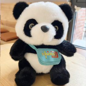 National Treasure Giant Panda Sweater Plush Toy (Option: Backpack Panda-25cm)