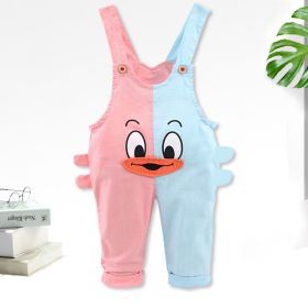 Fashion Color Matching Baby Single-tooth Mandarin Duck Pants Thin (Option: 3style-85cm)