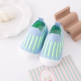 Newborn Anti-skid Breathable Shoes And Socks (Option: Light Blue-13)