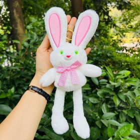 Pull Rabbit Plush Toy Key Chain Pendant (Option: White-30cm)