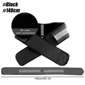 Pregnant Women Postpartum Belly Band Waist Seal Corset Belt (Option: 140cmok Cloth Punching-Black)