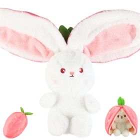 Stuffed Toy Strawberry Carrot Doll Throw Pillow (Option: Strawberries)