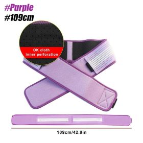 Pregnant Women Postpartum Belly Band Waist Seal Corset Belt (Option: 109cmok Cloth Punching-Purple)