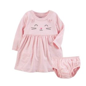 Casual Long-sleeved One-piece Skirt With Briefs Inside (Option: Q181-6M)