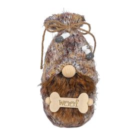 Pet Dog Rudolf Faceless Doll Desktop Window Decoration (Option: Brown Beard DOG Doll)