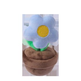 Small Flower Stuffed Toy Pendant Desktop Decoration (Option: Sky Blue-10cm)