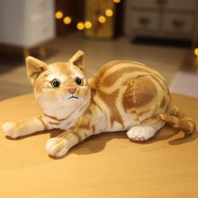 Simulation Cat Doll Plush Toys Long Pillow Children Doll (Option: Lying Style B-29cm)