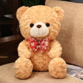 Cute Rose Little Bear Doll Small Size Teddy Bear Doll Ragdoll Plush Toy (Option: Teddy Bear Light Brown-45 Cm)