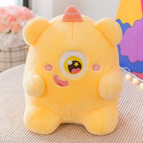 Cute Cartoon Plush Toy Doll Birthday Gift (Option: Yellow-33cm)