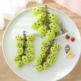 Smiley Grape Doll Fruit Ornaments (Option: Green-26cm)