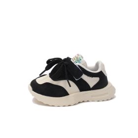 Children's Sports Shoes Autumn New (Option: Black-23)